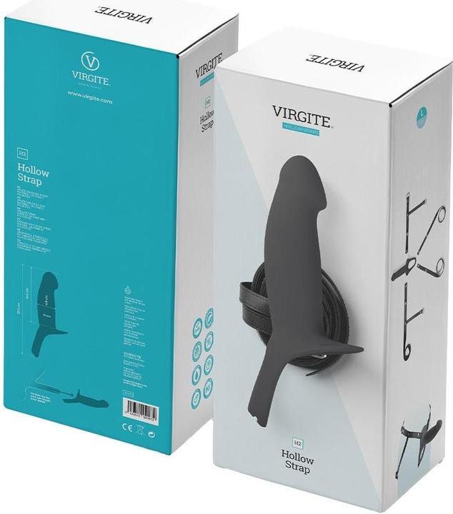 Productafbeelding Virgite HARNES HOLLOW HARNESS H2 Dildo's met Harnas Maat L Zwart