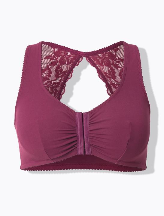 Actual product image Ulla Popken Lace Back Front Close Bralette (85 D)