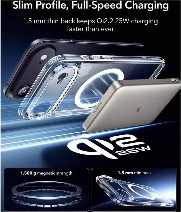 Produktbild ESR - Classic Hybrid HaloLock - iPhone 17 Air - Clear (Apple iPhone 17)