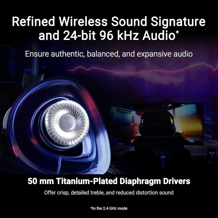 Actual product image ASUS ROG Delta II (Cable, Wireless)