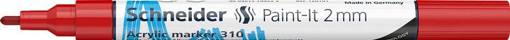 Valeurs nutritives et ingrédients Schneider Marqueur acrylique Paint-It 310 2mm rouge (1 x)