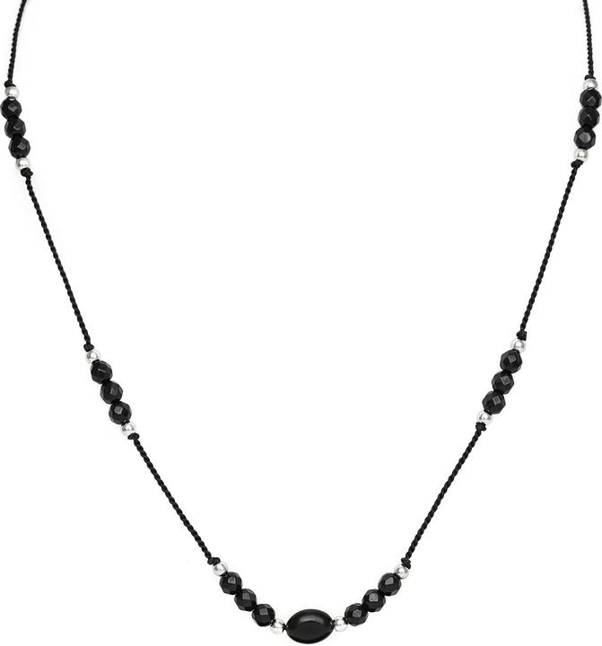 Image du produit Agato HE18K3S-BK Collier cordon de perles d'onyx (Onyx)