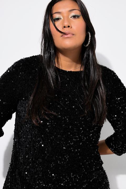 Image du produit Studio Untold Robe à sequins.Coupe Slim Shape et longueur midi. Manches 3/4 (46, 48)