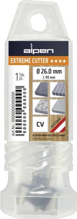 Actual product image Alpen MachinesForstner bit 3Surface shank SHARP SHARK (20 mm)