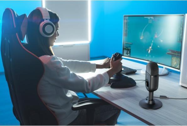 Image du produit SmallRig 3491 Simorr Wave U1 Microphone à condensateur USB (Noir)