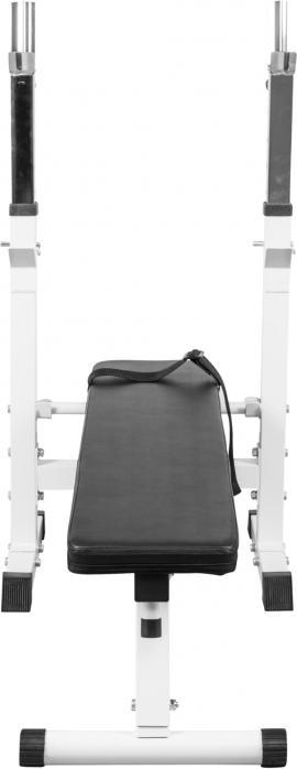 Actual product image Gorilla Sports Weight bench power station & barbell set