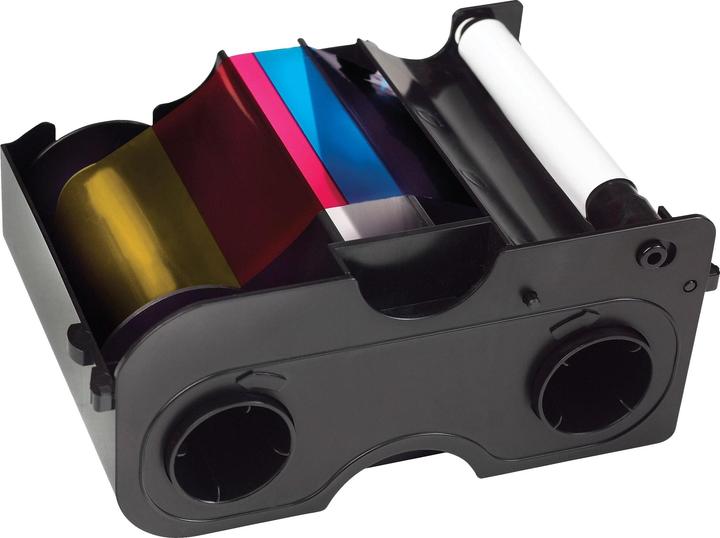 Actual product image HID FARGO YMCKO Cartridge w/Cleaning Roller: Full-colour ribbon