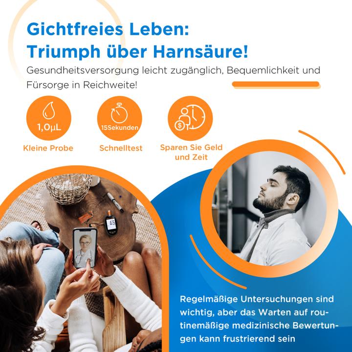 Produktbild Fora 6 Connect Bluetooth inkl. Harnsäure-Teststreifen (Blutzuckermessgerät)