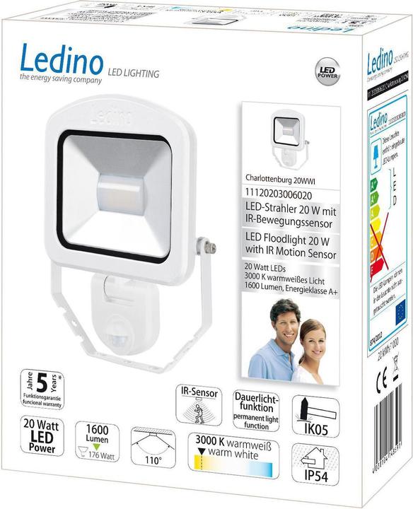 Produktbild Ledino LED-Strahler m. Sensor (1600 lm, IP54)