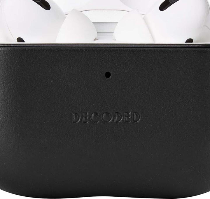 Produktbild Decoded Leather Case Apple Airpods Pro 3 Black (Ladecase Hülle)