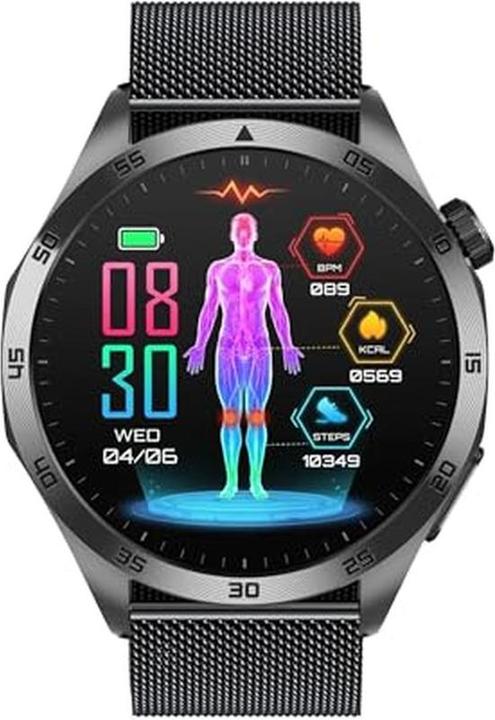 Produktbild Knauermann Gesundheitssmartwatch mit Telefonfunktion, EKG Plus, HRV- und SOS-Funktion, Schlafapnoe