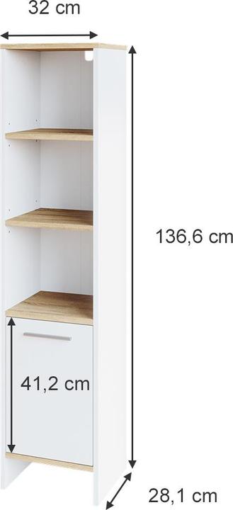 Actual product image Vicco Elvio (32 x 28 x 137 cm)