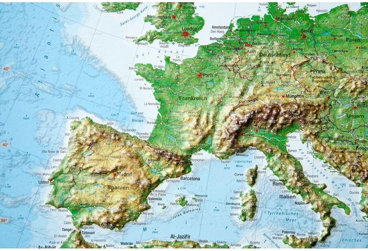 Produktbild Reliefkarte Europa klein 1 : 16 000 000