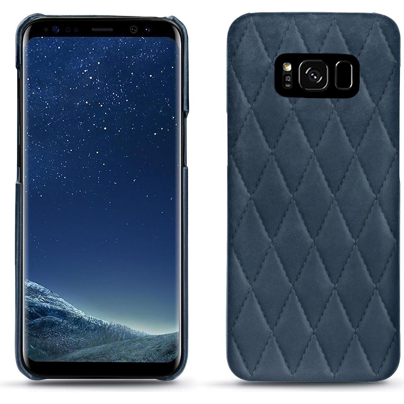 Noreve Lederschutzhülle (Samsung Galaxy S8+), Smartphone Hülle, Blau