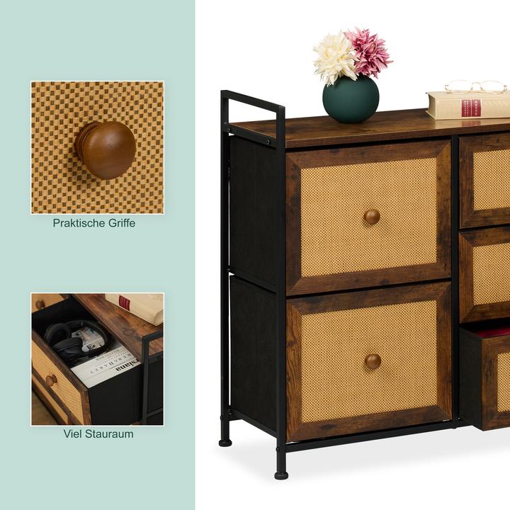 Produktbild Relaxdays Kommode (85 x 31.50 x 77 cm)