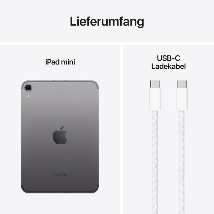 Actual product image Apple iPad mini (2024) (5G, 8.30", 128 GB, Space grey)