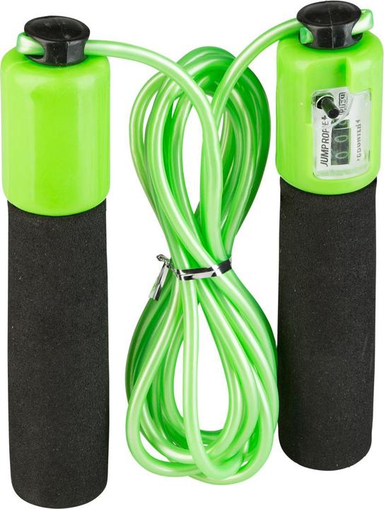 Actual product image Idena Skipping Rope with Counter 220cm green (220 cm)