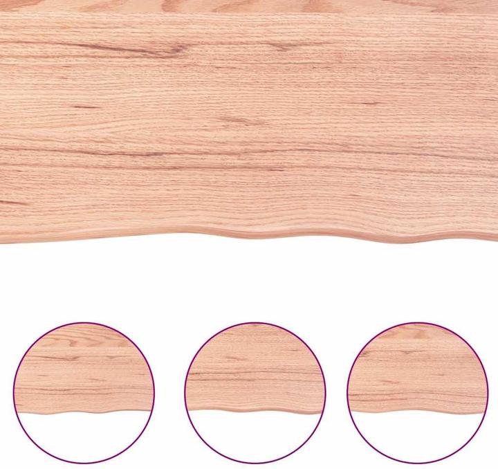 Actual product image vidaXL Oak Nature (120 x 40 x 6 cm)
