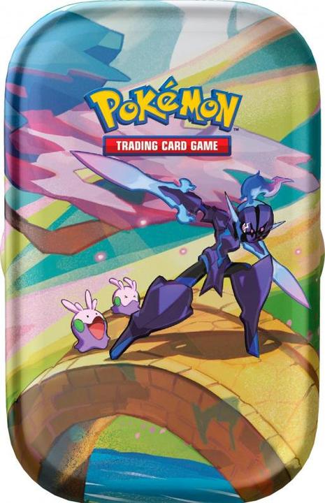 Actual product image Pokémon TCG - Vibrant Paldea Mini Tin (Espathra / Goomy / Leafeon / Oricorio / Pachirisu) assorted (English, Tin)