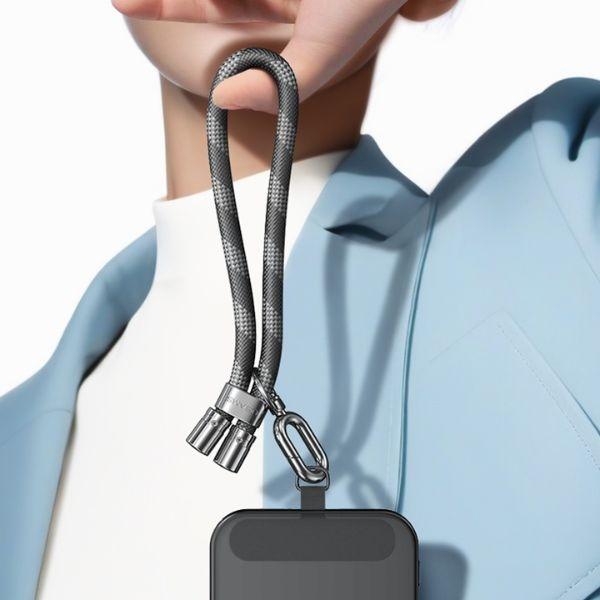 Actual product image Usams Uniwersalna smycz do telefonu 34cm szary/grey ZB282GS01 (US-ZB317)