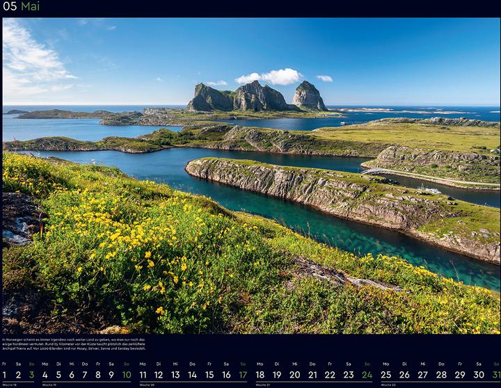 Produktbild Hurtigruten - Wandkalender 2026 (60 x 45 cm, Harter Einband, Deutsch)