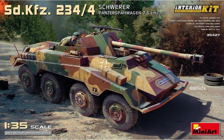 Actual product image 1:35 Sd.Kfz 234/4 Panzerspähwag w. Int.