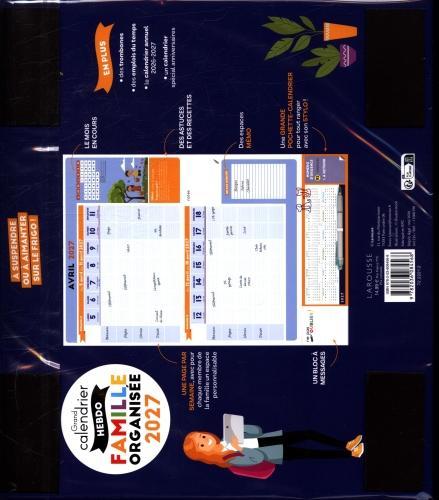 Produktbild Larousse pratique Grand calendrier hebdo famille organisée 2027