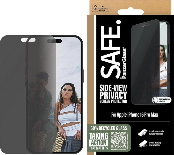 Produktbild PanzerGlass SAFE Privacy Screen Protector (Apple iPhone 16 Pro Max)