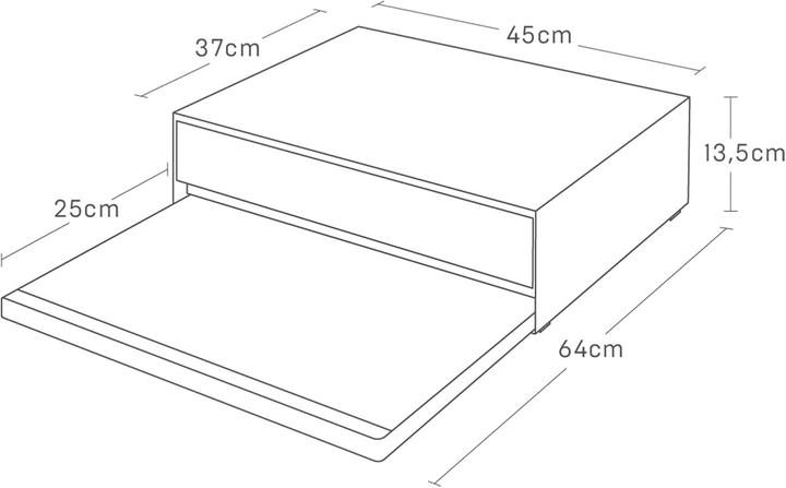 Actual product image Yamazaki Pull-out shelf with drawer for the TOWER kitchen unit