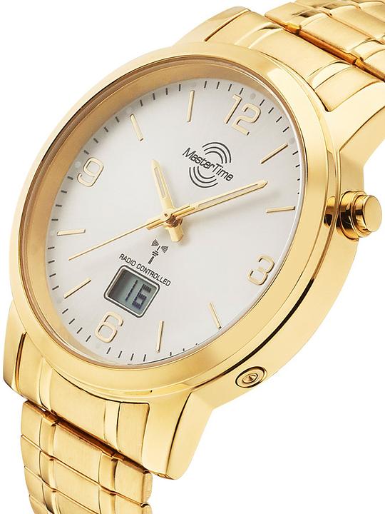 Actual product image Conrad Components Master Time radio controlled men watch (Analogue wristwatch, Digital watch, Radio-controlled clock, 41 mm)