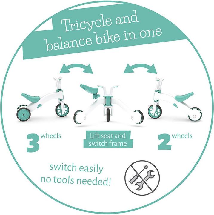 Actual product image Chillafish Bunzi Matte Edition Slider + Balance Bike 2in1