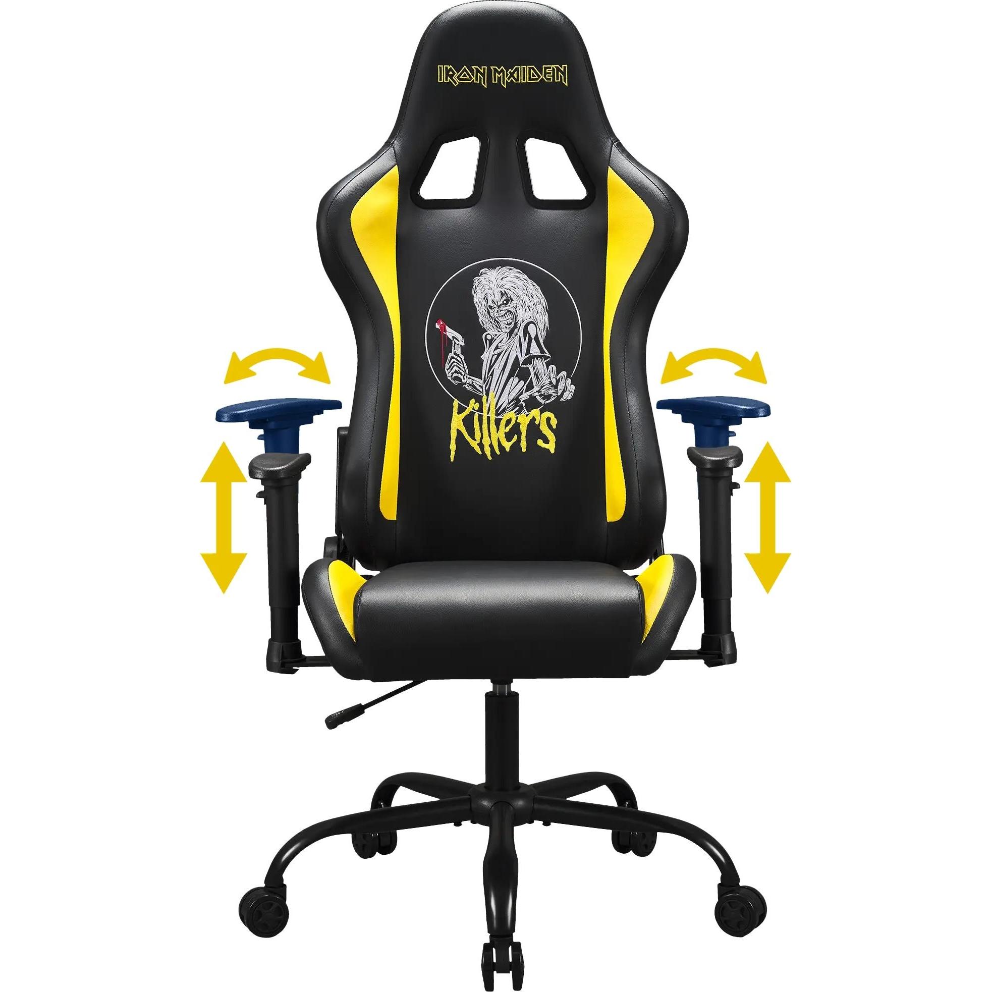 Subsonic Pro Gaming Seat Iron Maiden Killers, Sedia gaming, Nero, Giallo