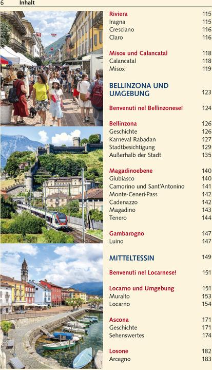 Nährwerte und Zutaten Reiseführer Tessin