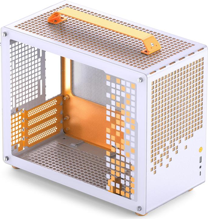 Produktbild Jonsplus MATX Handle Case Z20 - White-Orange (mATX)