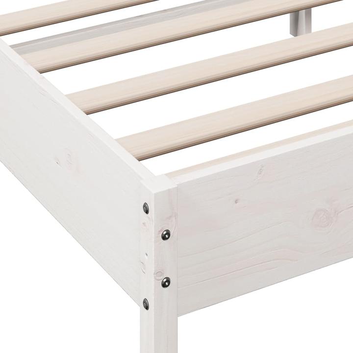 Actual product image vidaXL Bett mit Kopfteil Kiefer (90 x 190 cm)