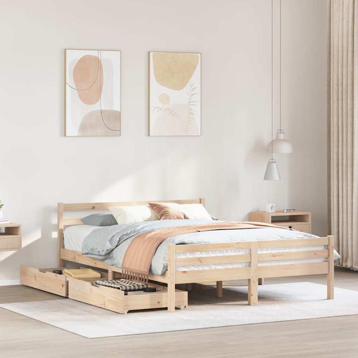 Image du produit vidaXL Bettrahmen (135 x 190 cm)