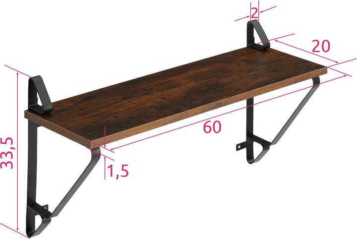 Produktbild tectake Irvine (60 x 20 x 33.50 cm)