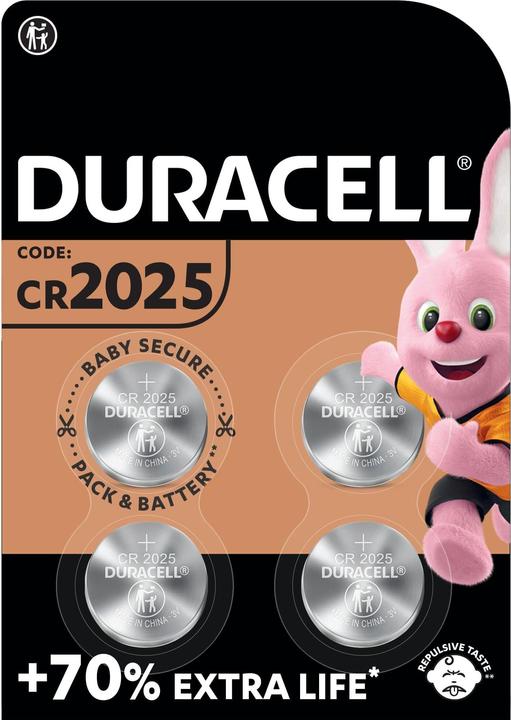 Actual product image Duracell CR2025 (4 pcs., CR2025, 165 mAh)