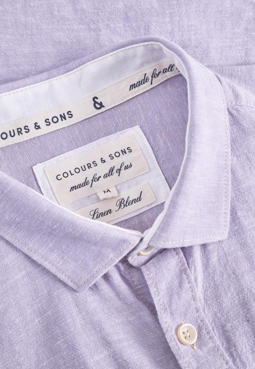 Actual product image Colours & Sons Kurzarmhemd Shirt-Linen Blend Kent (XL)
