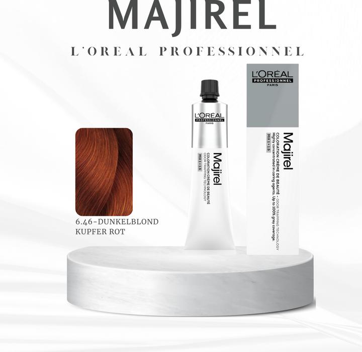Immagine prodotto L'Oréal Professionnel L'Oréal Majirel 6,46 Dunkelblond Kupfer Rot 60 ml (6,46 rosso rame biondo scuro)