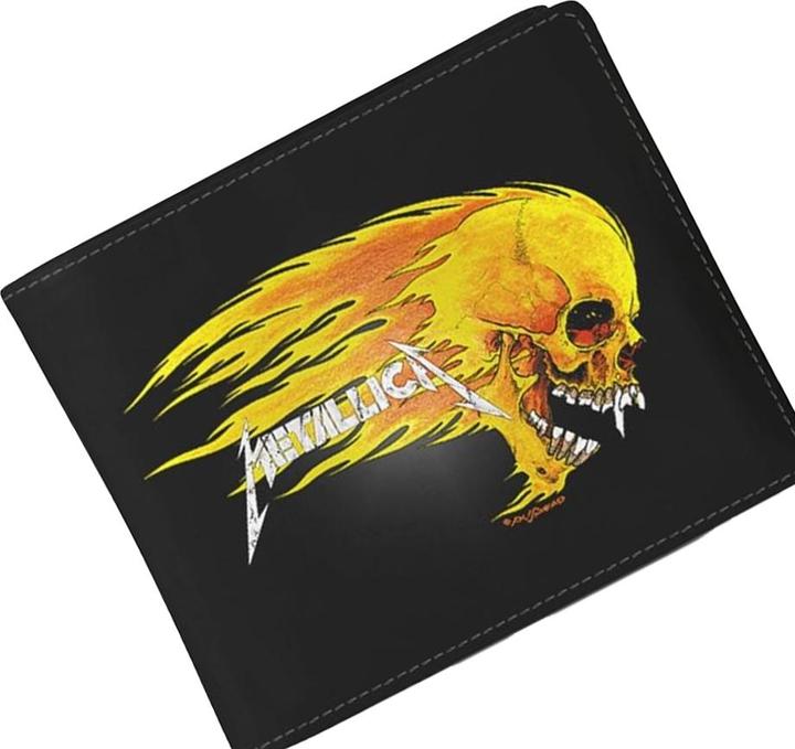 Actual product image Metallica Pushead Flame Wallet