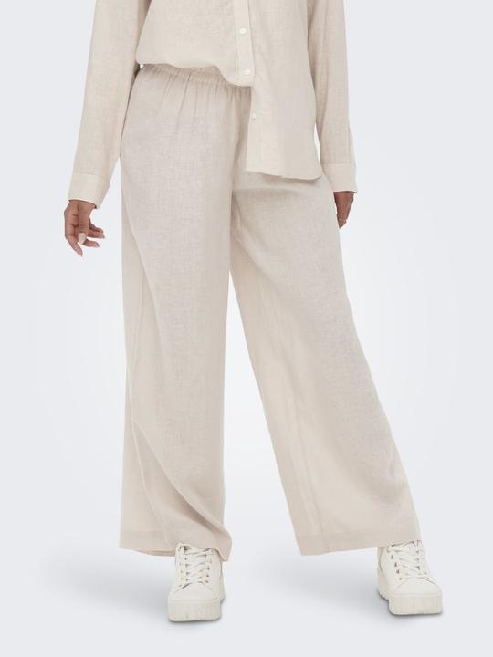 Immagine prodotto Only Pantaloni a vita alta in misto lino (XL)