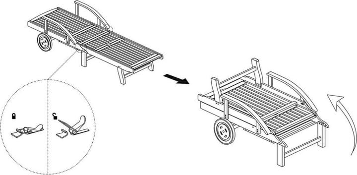 Immagine prodotto vidaXL Sonnenliege (200 cm)
