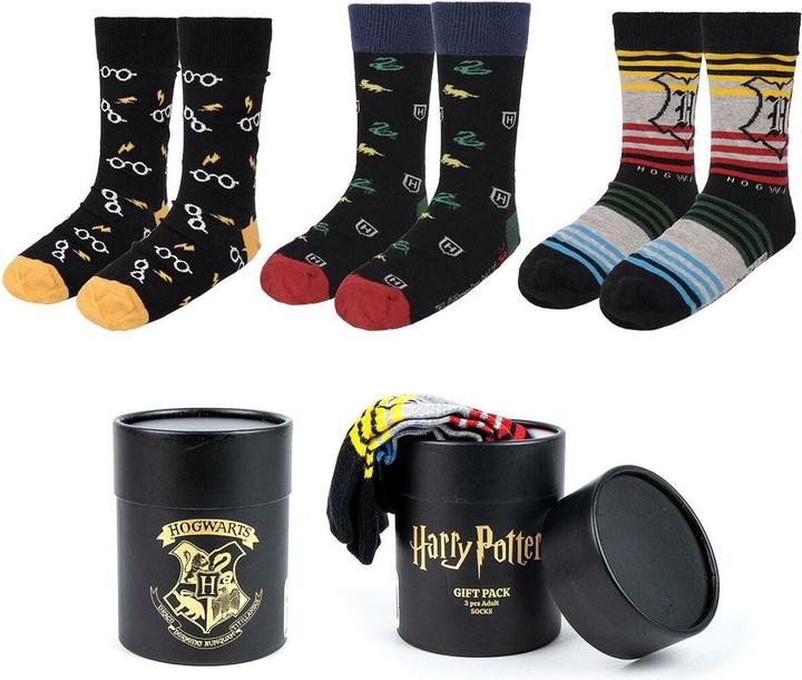 Actual product image Cerda HARRY POTTER - Pack de 3 Paires de Chaussettes (Taille 36-43) (pack of 3, 36 - 43)