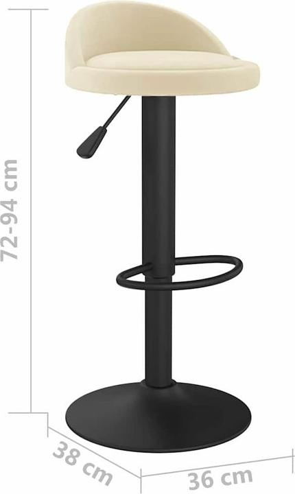 Actual product image vidaXL Barhocker