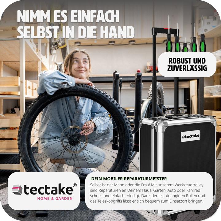 Produktbild tectake Trolley Werkzeugkoffer (1200 Teile)