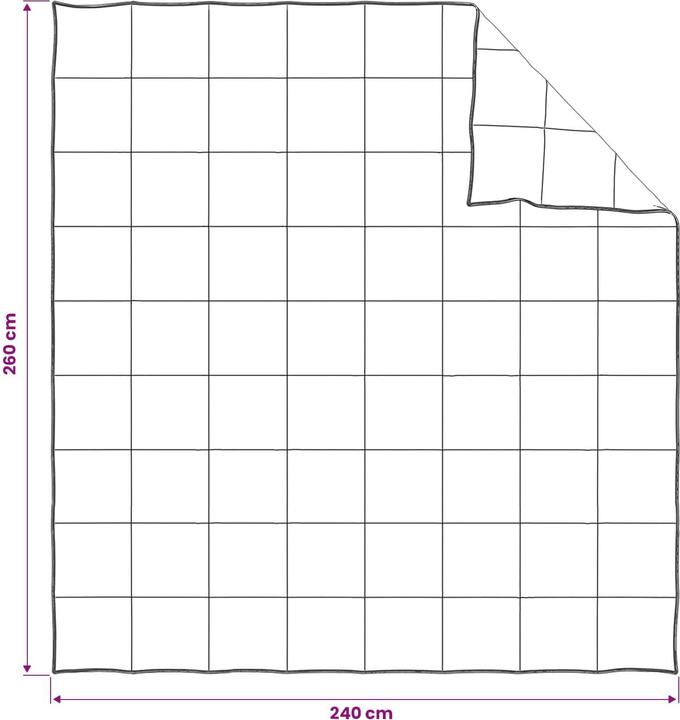 Produktbild vidaXL Modernes Decken-Set (Polyester, 240 x 260 cm)