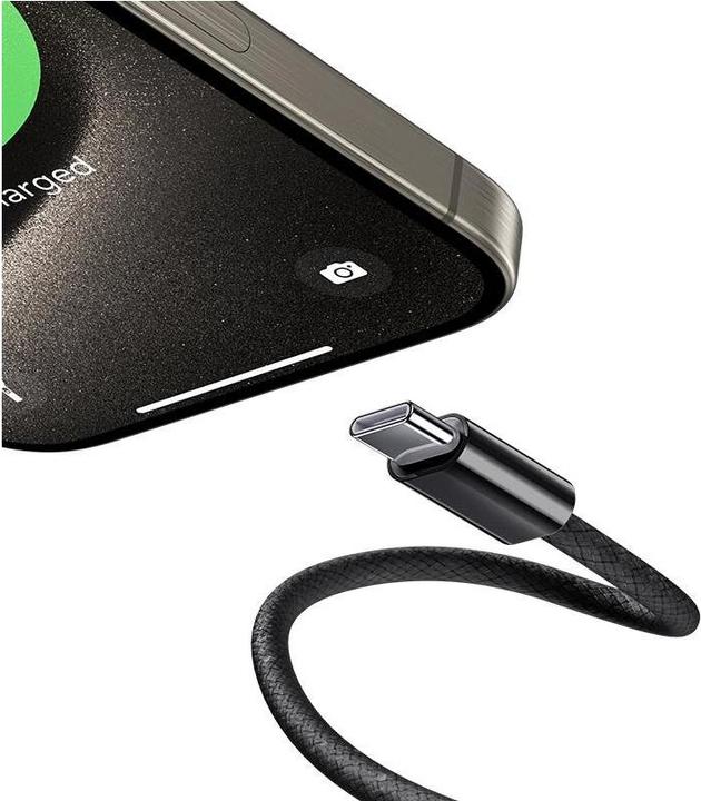 Produktbild Benks D46 geflochtenes Typ-C zu Typ-C Schnellladekabel 2m - Schwarz (2 m, USB 2.0, USB 3.0, USB 1.0, USB 1.1, 60 W)