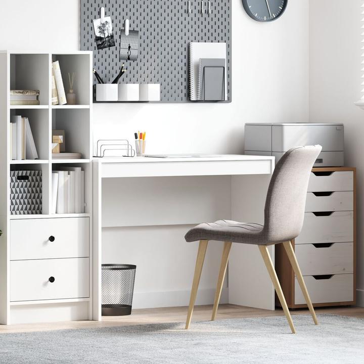 Image du produit VidaXL Bureau Blanc Panneau de particules Moyen Simple Rectangulaire (100 x 40 x 76 cm)
