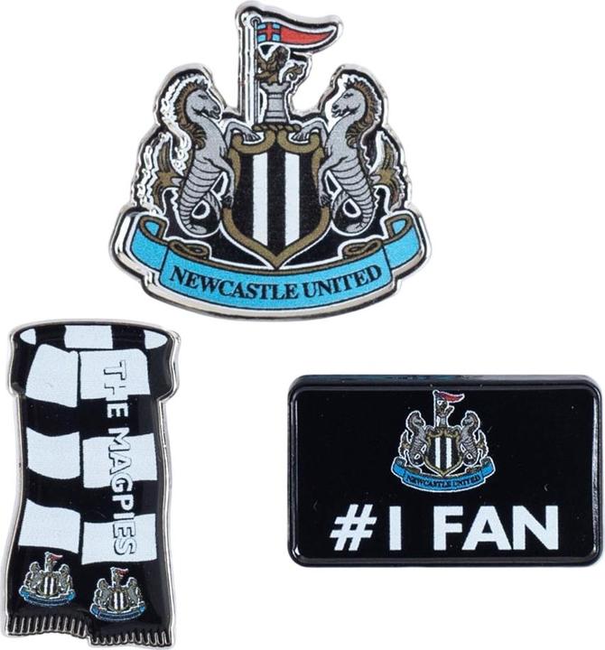 Newcastle United FC AnsteckerSet 3erPack Metall Legierung